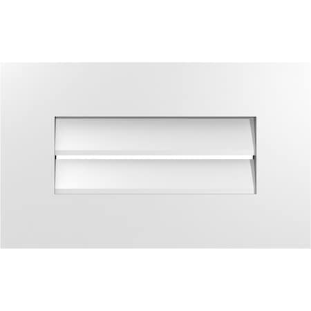 Ekena Millwork Vertical Surface Mount PVC Gable Vent: Functional, w/ 3-1/2"W x 1"P Standard Frame, 20"W x 12"H GVPVE20X1201SF